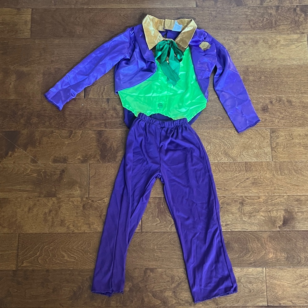 Batman Kids Costume in Purple and Green size 4